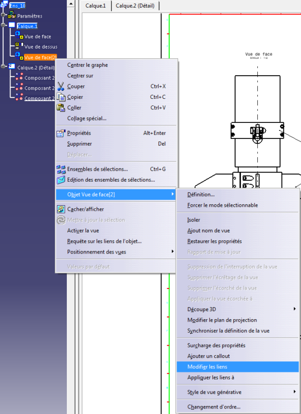 Catia – Mise En Plan : Les Liens Des Vues – CAO 3D-PRO